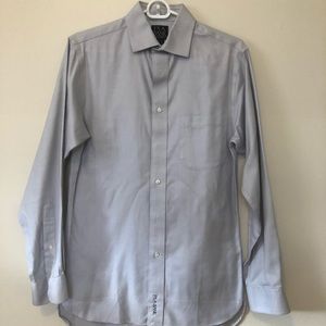 Jos A Bank Grey Signature Collection Shirt 14.5x33